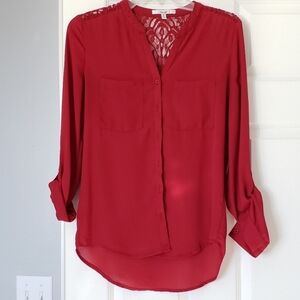 Red Papaya Button Down Shirt